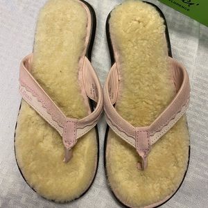 L.L. Bean fur sandals